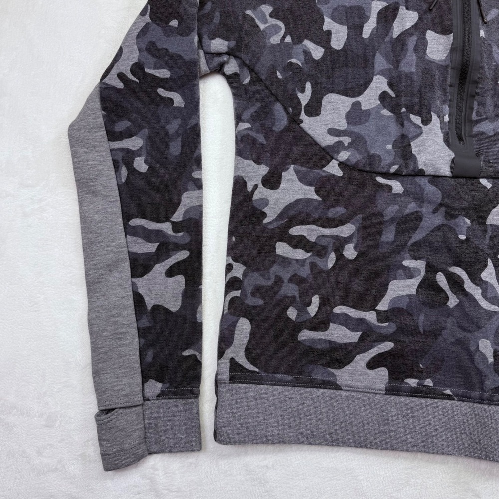 Nike Sportswear Tech Fleece Camo Sweatshirt Womens XS Grey Rear Zip Pullover - Picture 10 of 16